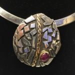Star Ruby with Fused Silver and Gold