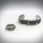 Image of men's biker chic ring and bracelet